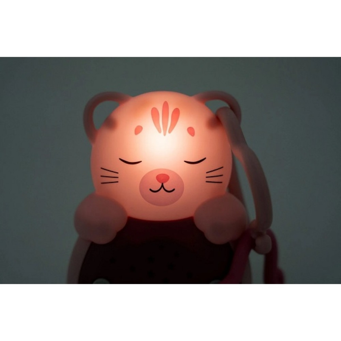 Cloud B Музикален Проектор Играчка с Успокояващи Звуци за Път Sweet Dreamz On the Go Cat