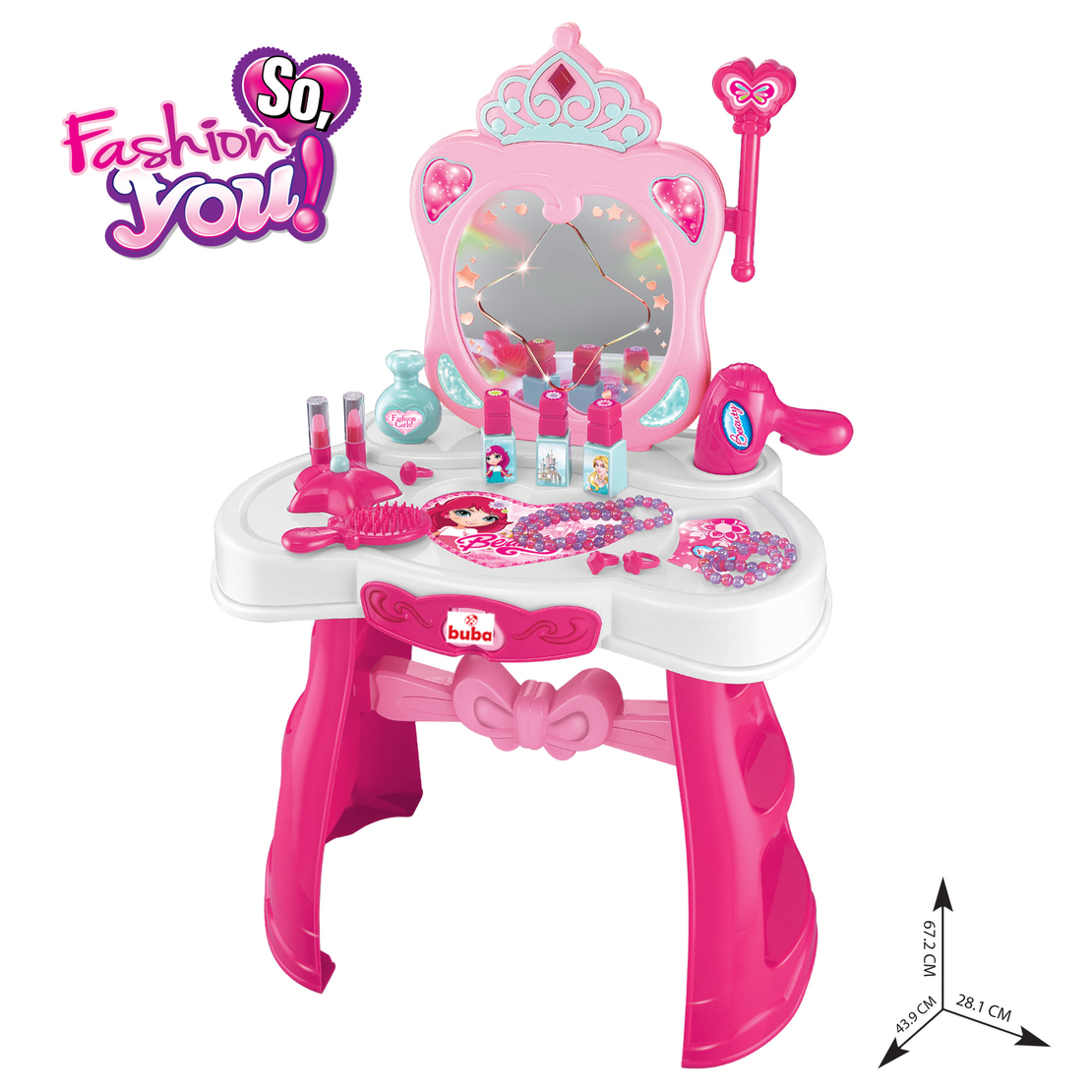  Детска тоалетка Buba Princess 008-907, Розова 