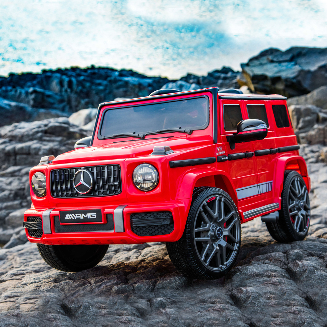 Chipolino  Джип Mercedes G63 AMG Червена EVA с големи гуми