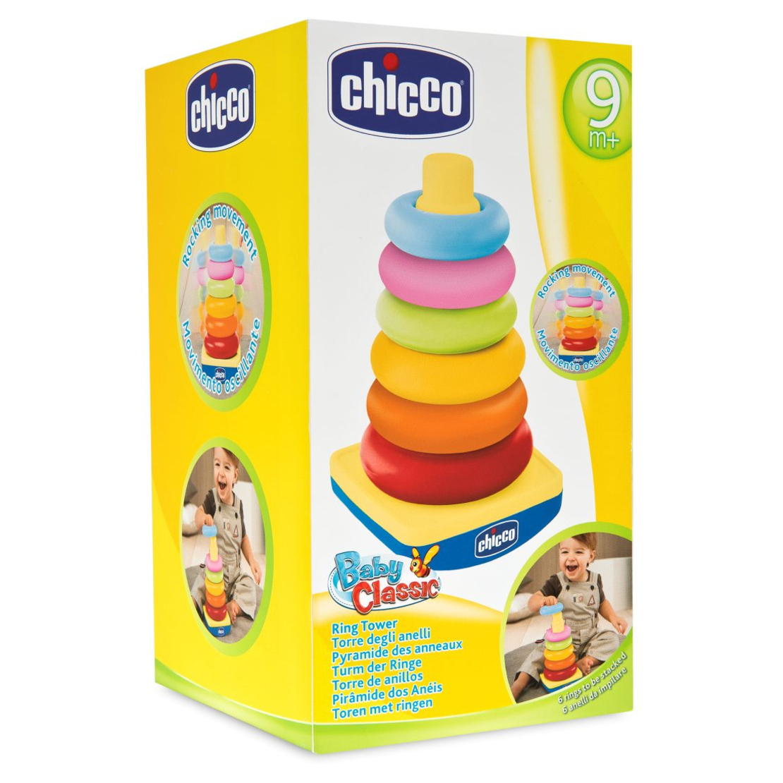 CHICCO Детска играчка кула с Рингове