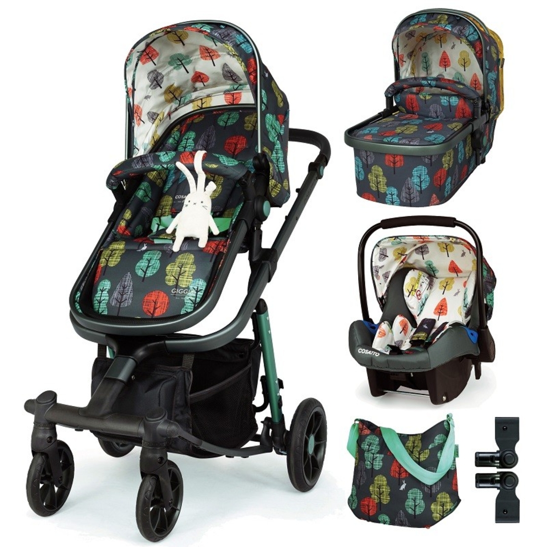 Количка Cosatto Giggle Quad 3 в 1 HARE WOOD