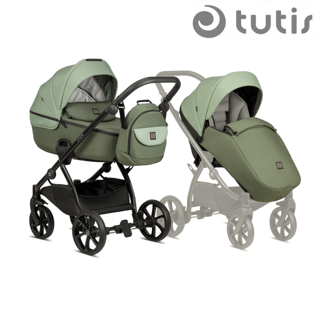 Tutis Uno5+ Matcha 037  Комбинирана Детска Количка  2 в 1