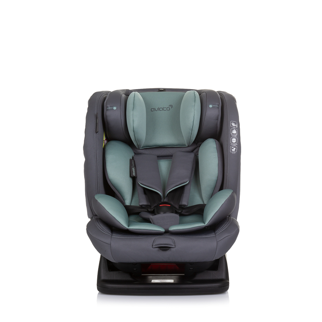 Chipolino Столче за кола 40-150 cm I-SIZE АВИАТО Зелено