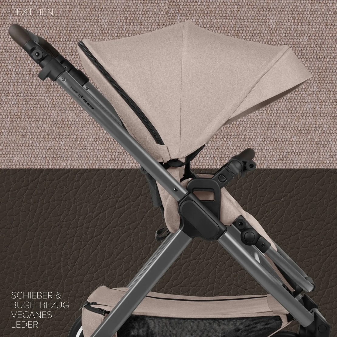 ABC Design Samba 2 Camel Комбинирана Детска Количка 2 в 1