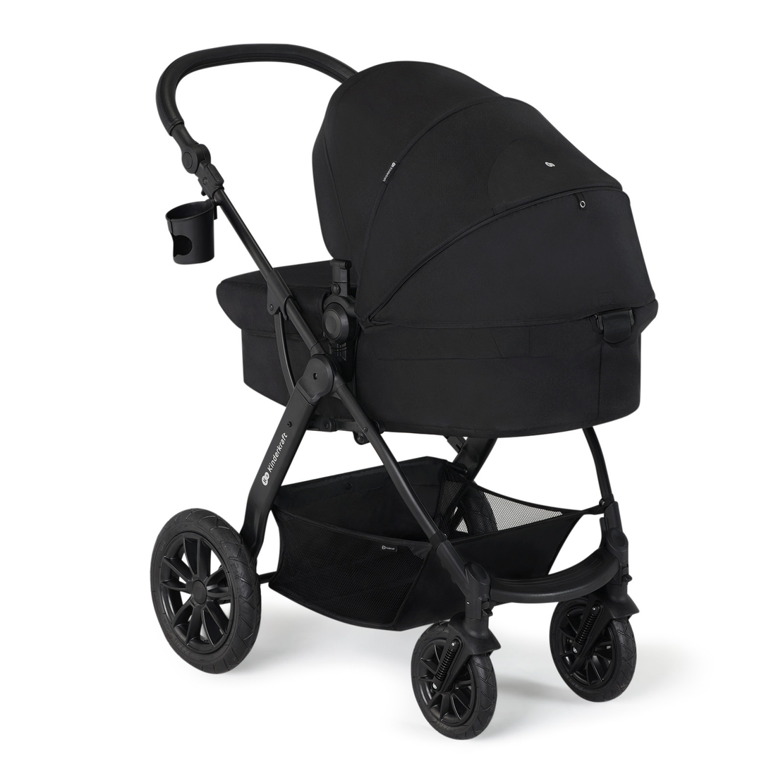 Количка KinderKraft Xmoov 2023, 3в1, Черна