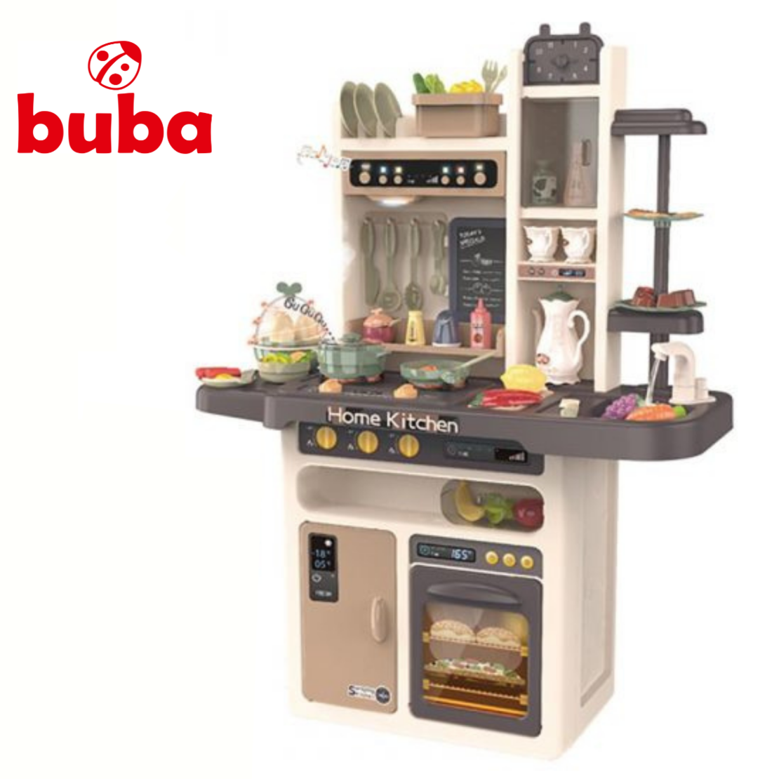  Детска кухня Buba Modern Kitchen, 65 части, 889-211, сива 