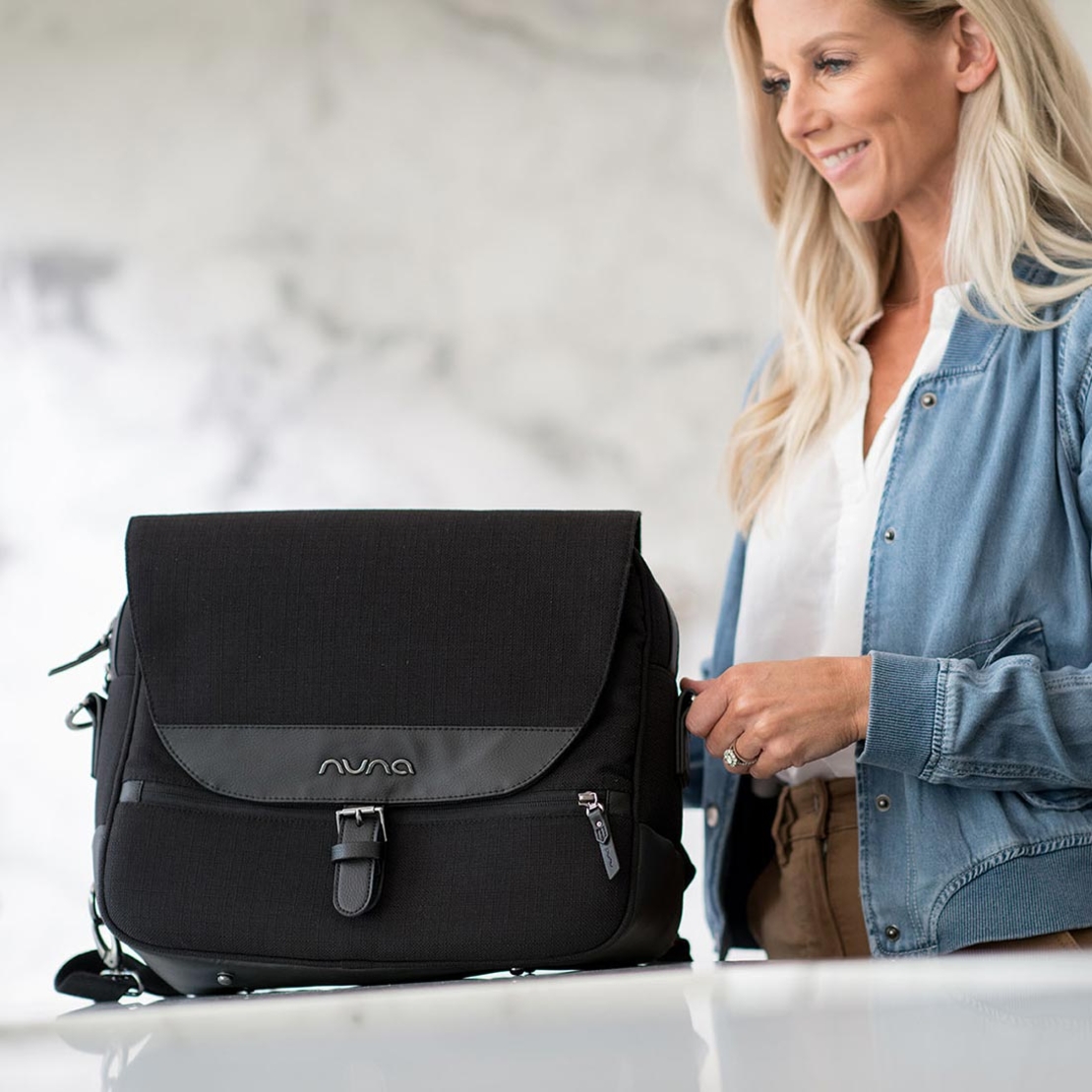 Nuna Diaper Bag Frost Чанта за Детска Количка
