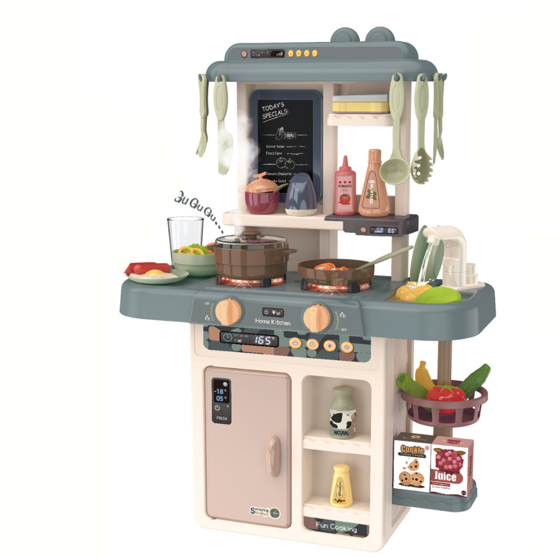  Детска кухня Buba Home Kitchen, 42 части, 889-187, сива 