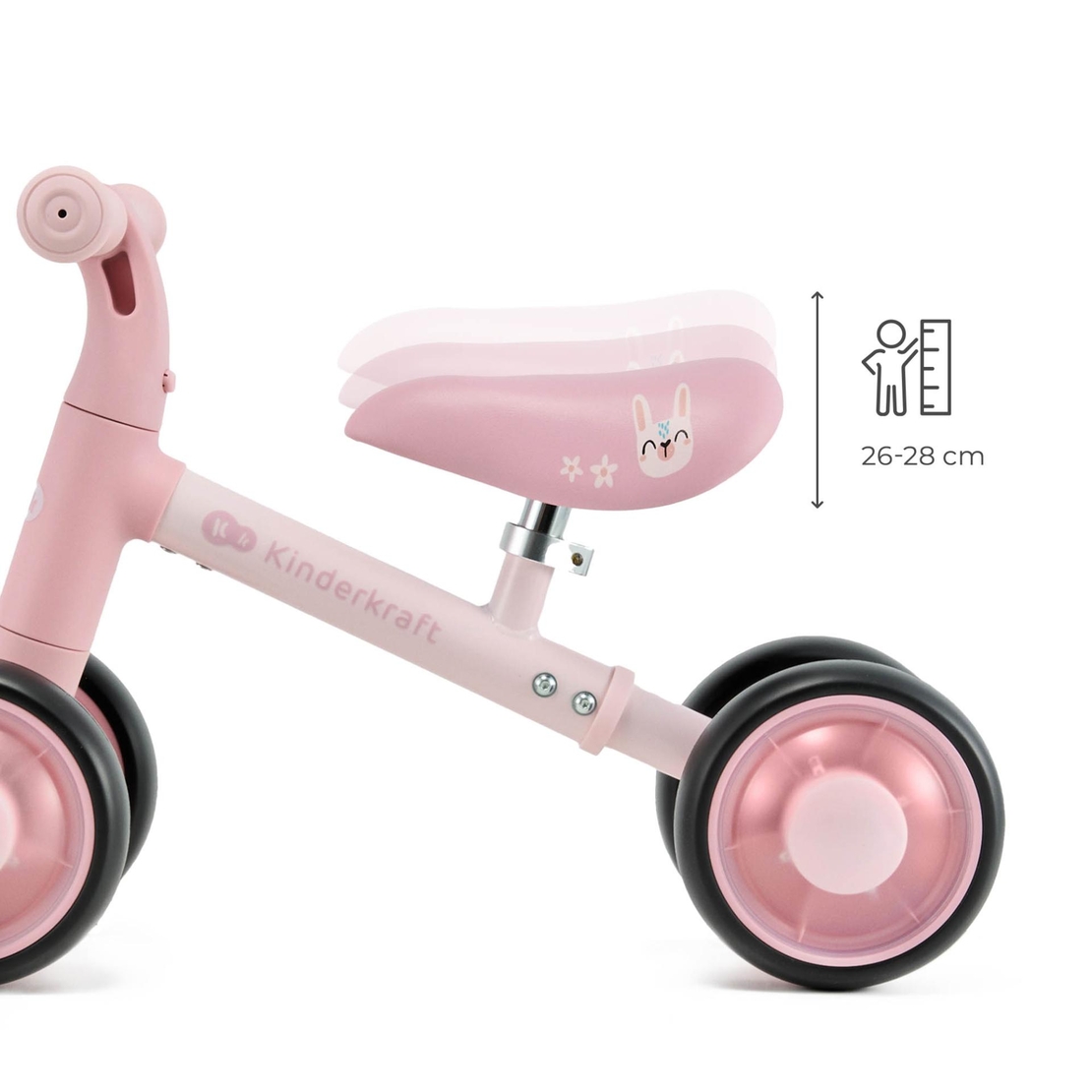 KinderKraft CUTIE FLASH PINK Колело За Баланс