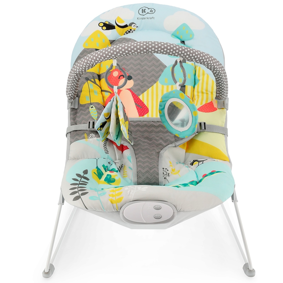 Шезлонг с вибрация KinderKraft MilyFUN, 8 мелодии