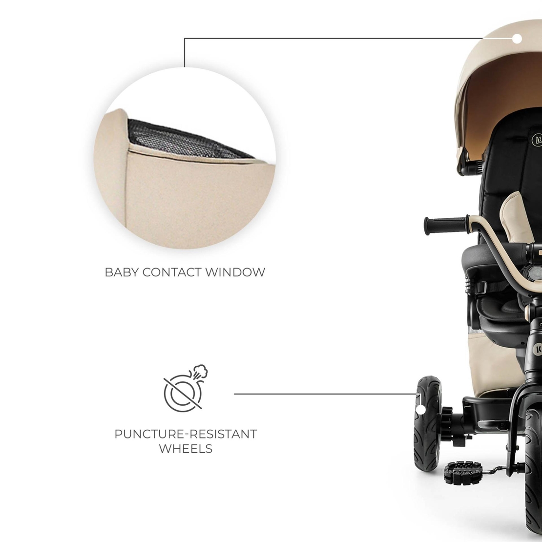 KinderKraft EASYTWIST Бежова Триколка KREASY00BEG0000