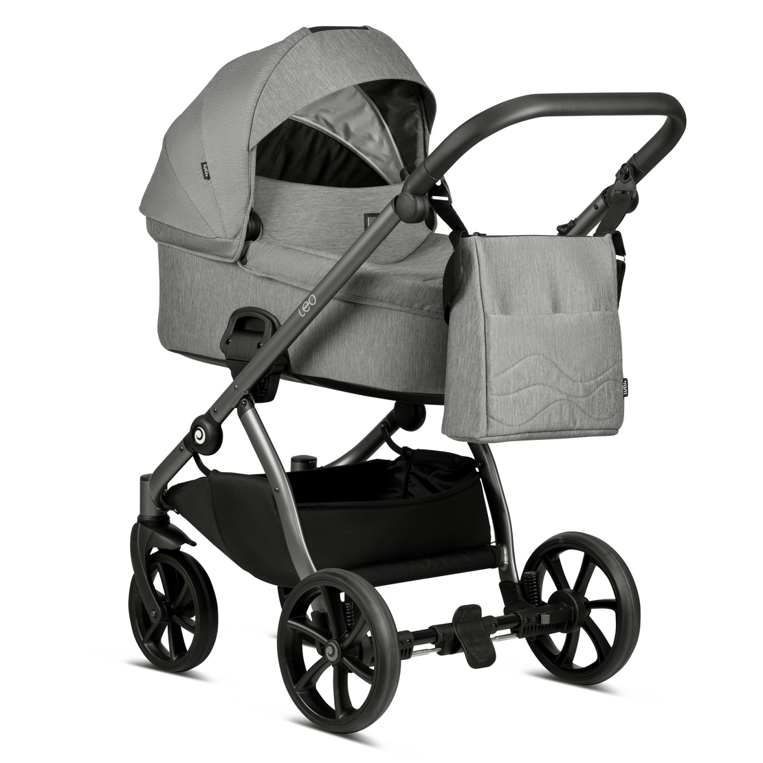 Tutis LEO Grey 108 Комбинирана Детска Количка 2 в 1