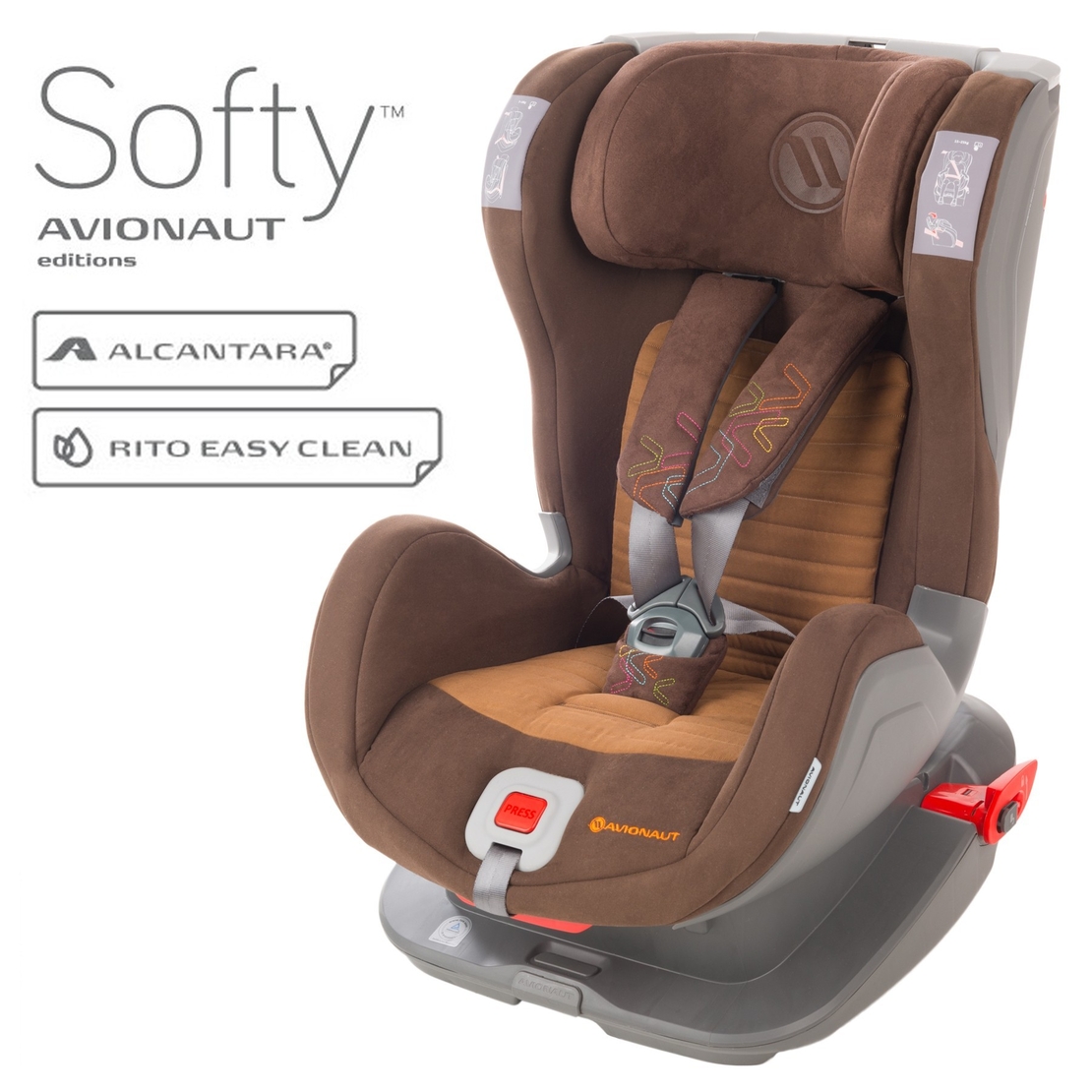  Столче за кола Avionaut Glider Softy F.05, 9-25 кг, Кафяво 