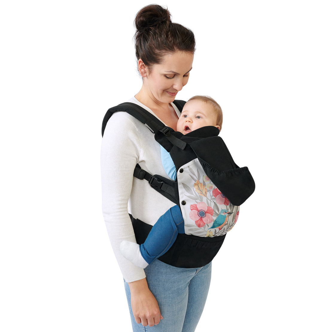  Ергономична раница KinderKraft HUGGY, Птици 