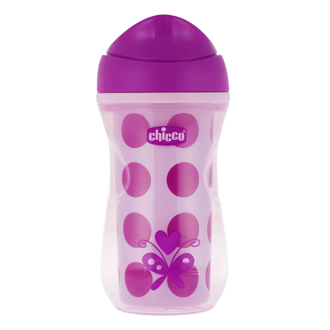 CHICCO Чаша Active 14м+1 266 ml момиче розова