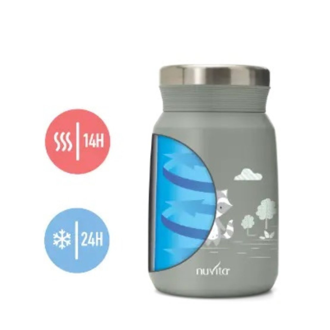  Контейнер за храна 4472 Nuvita 500мл, Sage Green 