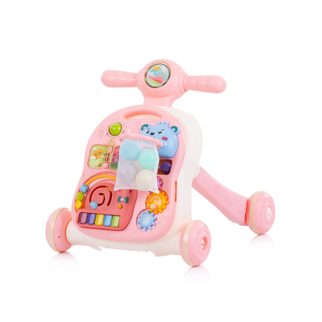 Chipolino  Музикална играчка на колела 3 в 1 Мече Розова