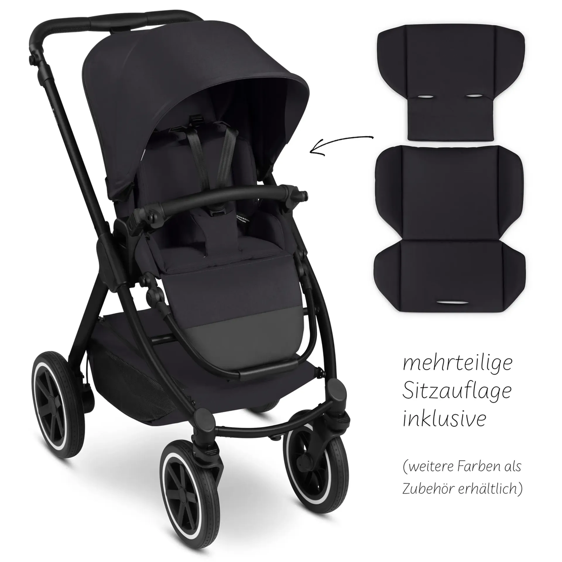 ABC Design Samba 2 Coal Комбинирана Детска Количка 2 в 1
