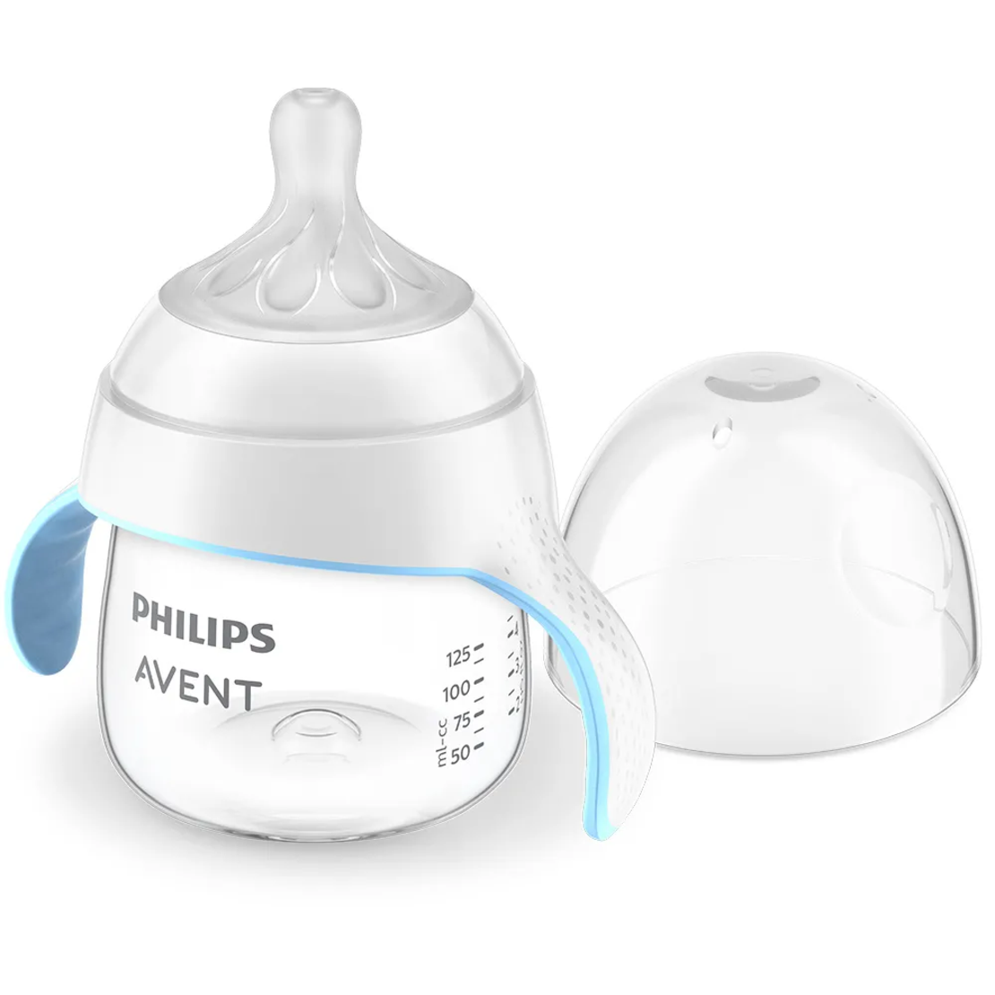 Philips Avent SCF263/61 Natural Response 150мл Тренировъчно Шише с Биберон без Протичане Поток 5 за Преход към Чаша с Дръжки от 6м+