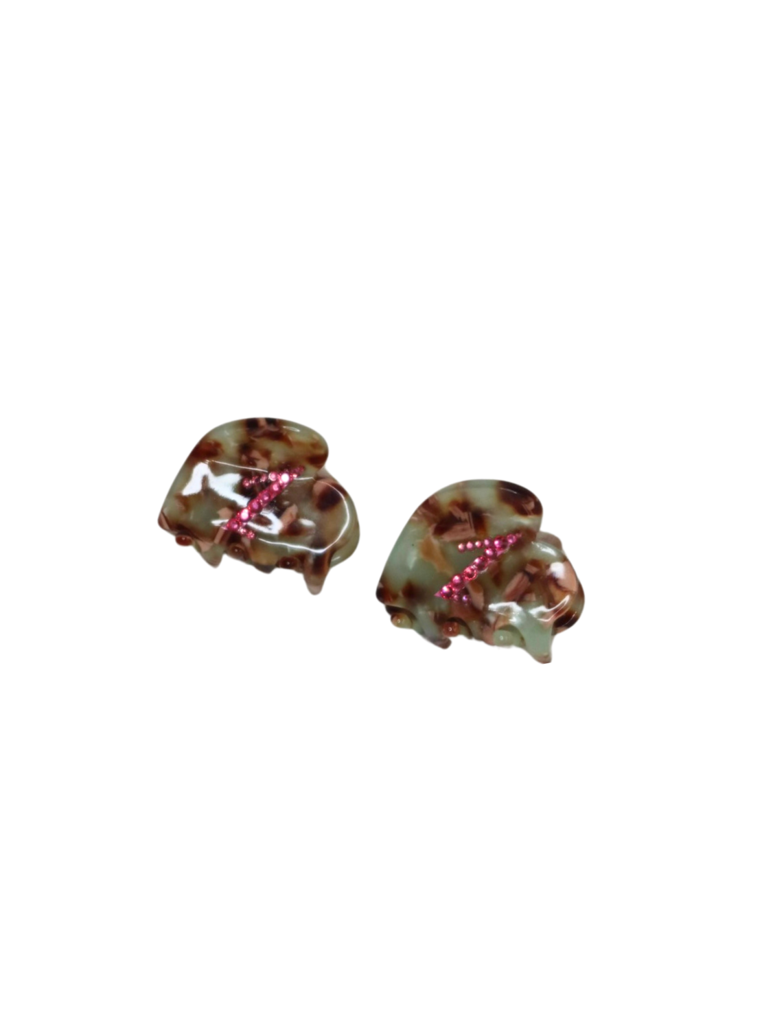 CUSTOM HEART MIDI CLIP SET IN TORTOISE