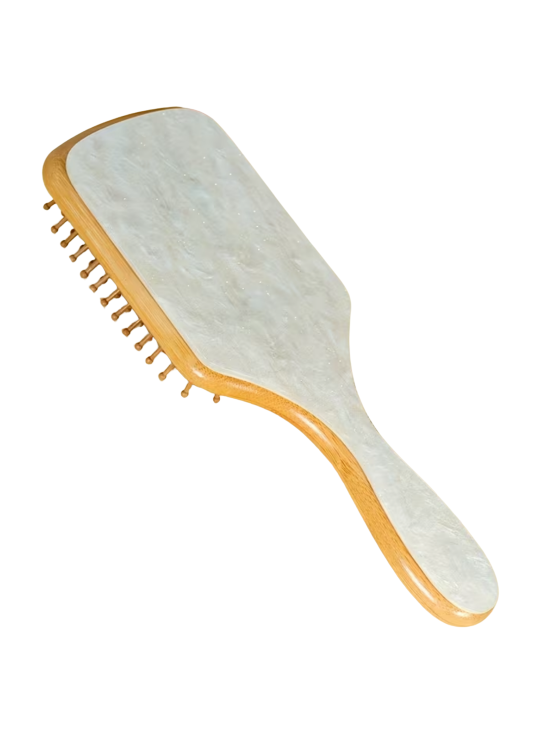 BIG CUSTOM VANITY HAIR BRUSH in SOFT CLOUD
