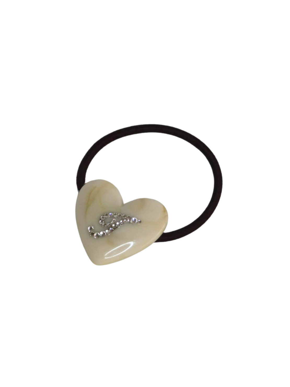 CUSTOM HEART HAIR TIE AVEC CRÉME