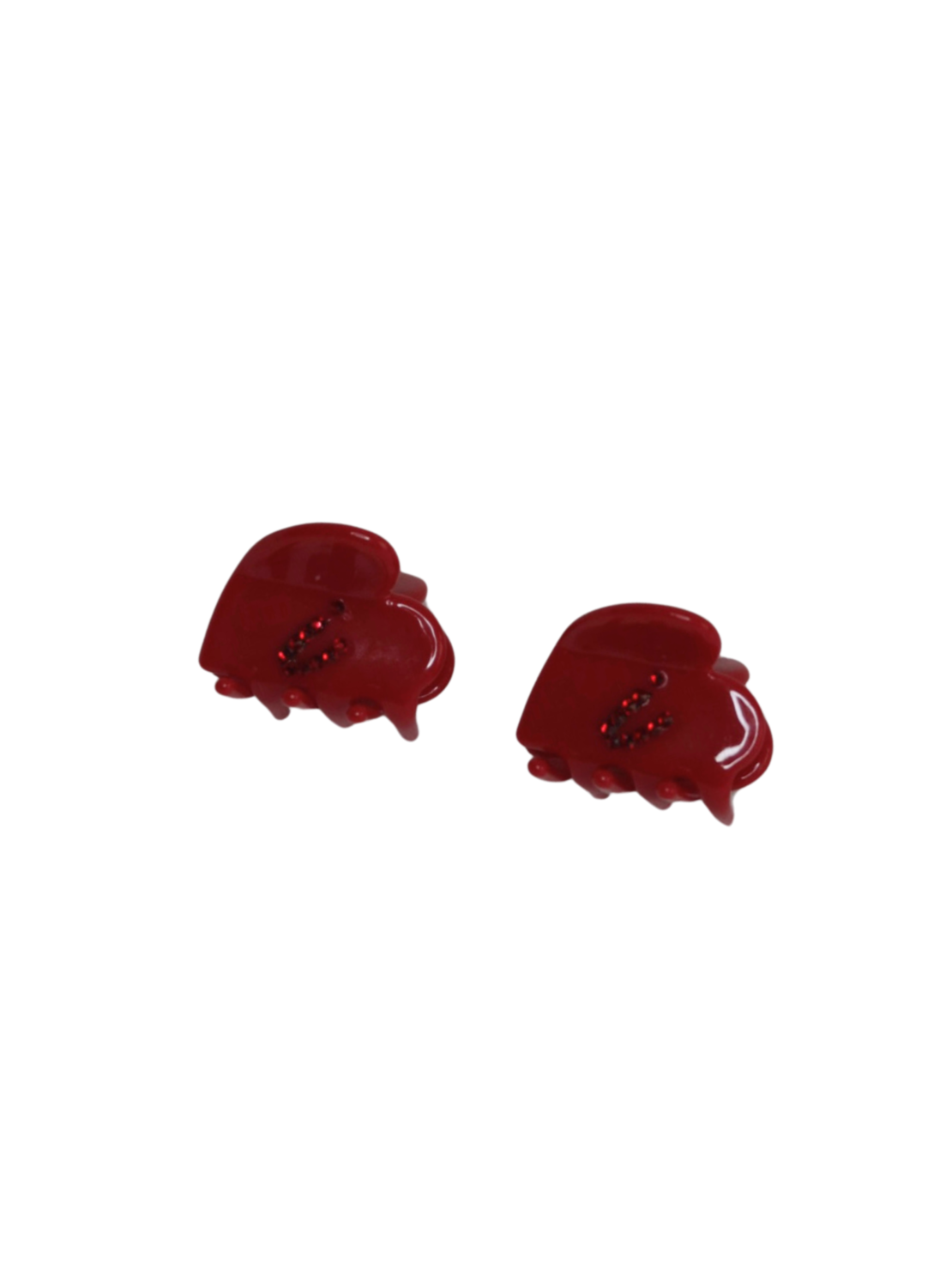 CUSTOM HEART MIDI CLIP SET IN BARRETTE