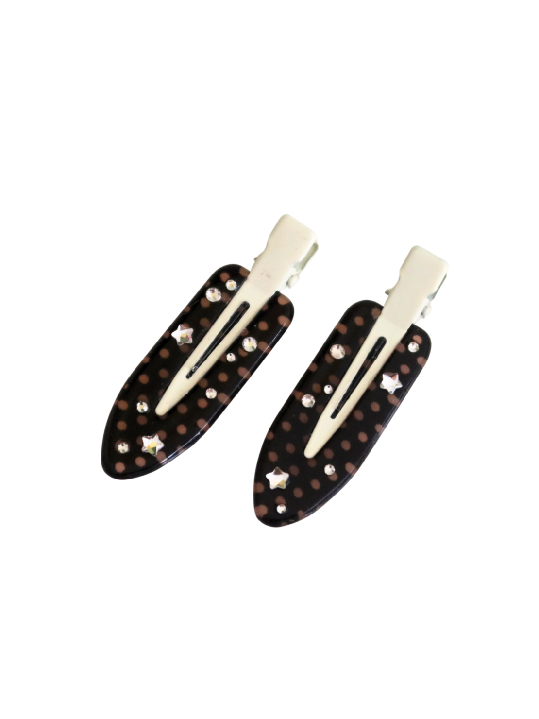CUSTOM MIDNIGHT DOTS HAIR PINS