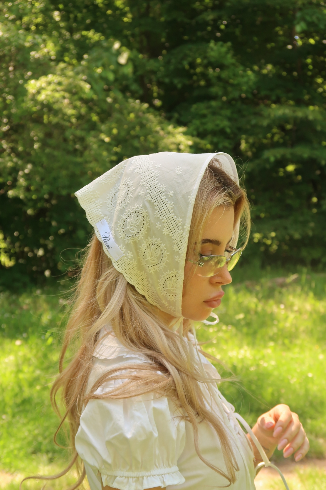 HANDMADE HERITAGE ROSE ROUÉ HEADSCARF