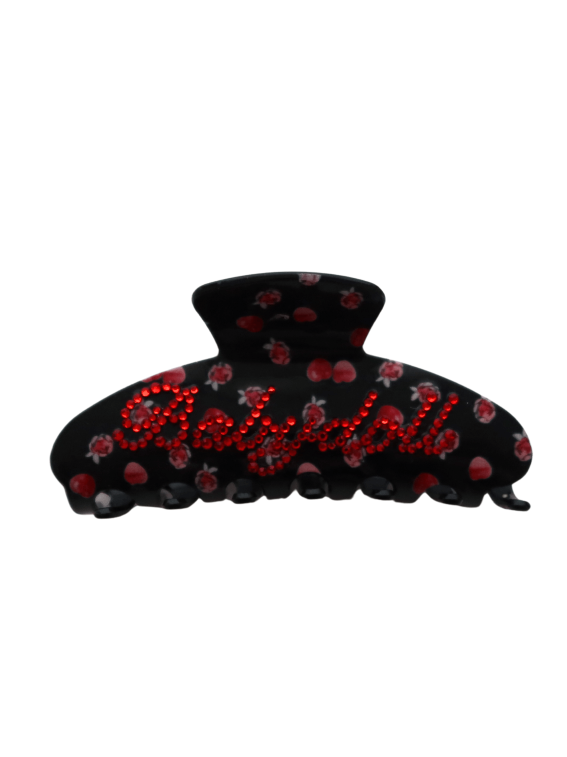 CUSTOM VELVET RASPBERRY LARGE CLIP