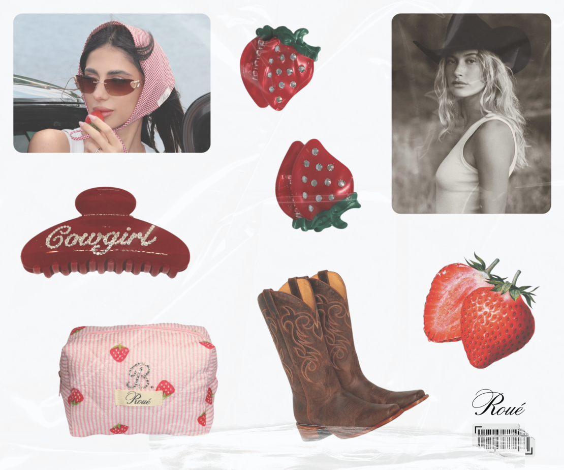 STRAWBERRY RODEO GIRLS 3D STICKER SET