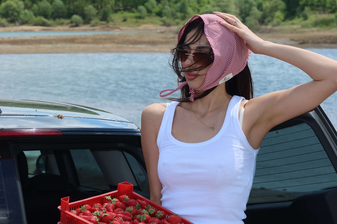 SWEETHEART BANDANA ROUÉ HEADSCARF