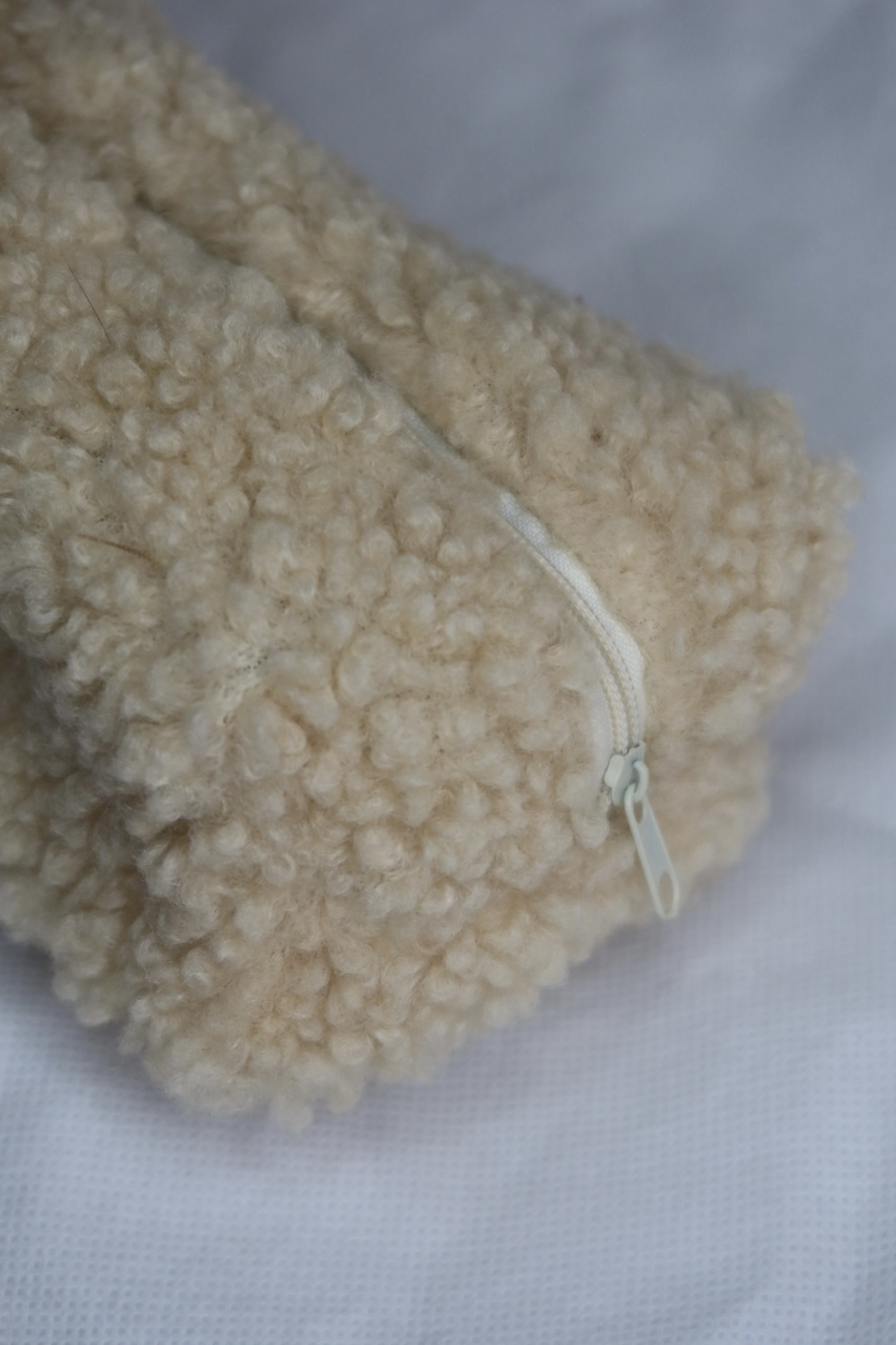 XSMALL LIGHT CUSTARD TEDDY TOILETRY BAG
