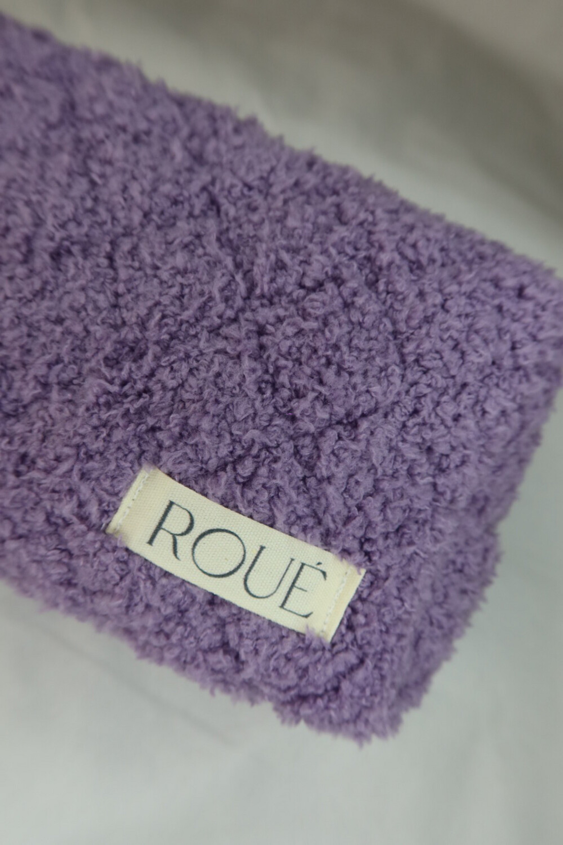 SMALL MISS LAVENDER TERRY TOILETRY BAG