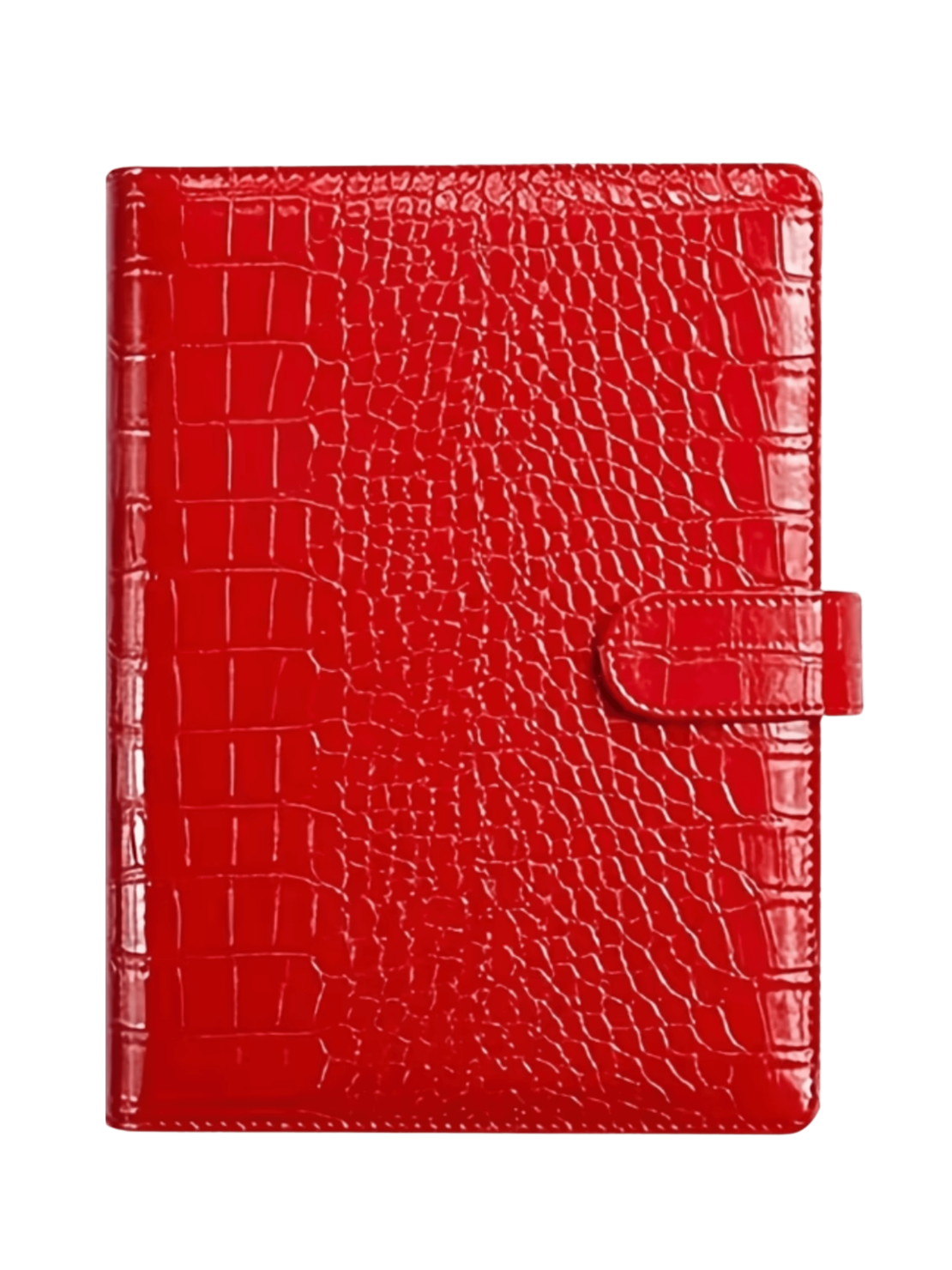 CUSTOM CROCO LEATHER PLANNER IN THE LEXINGTON RED