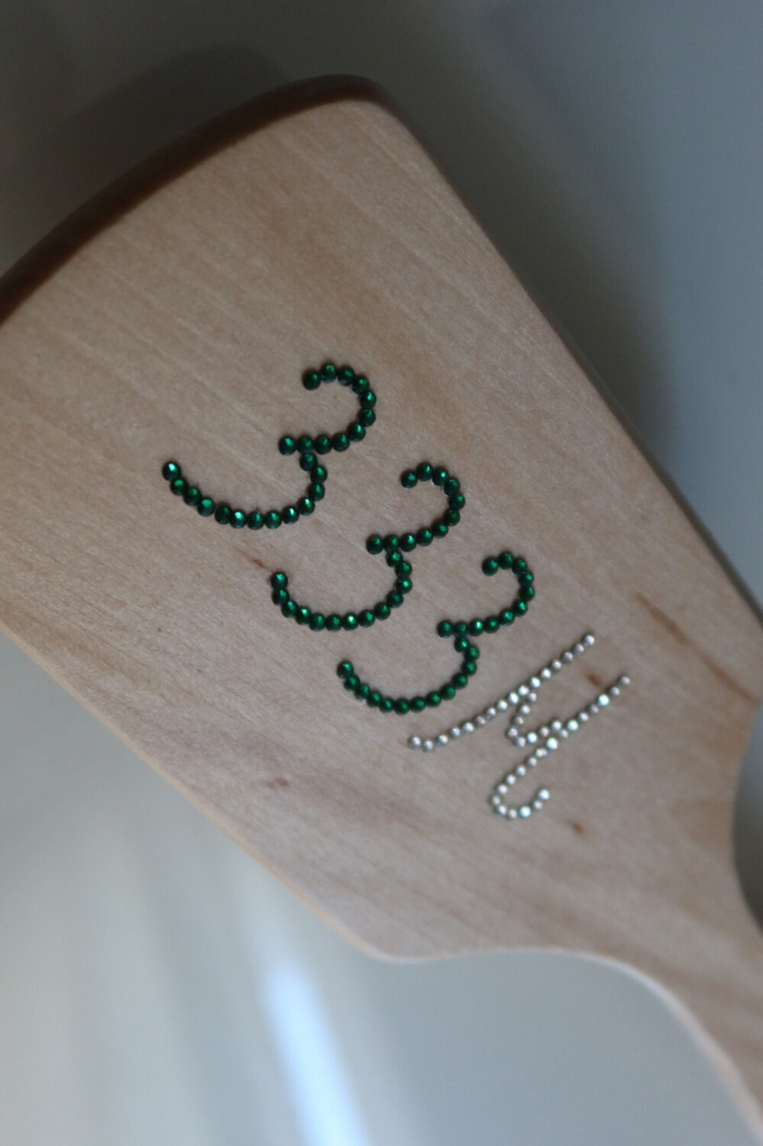 BIG CUSTOM CINNAMON HONEY HAIR BRUSH
