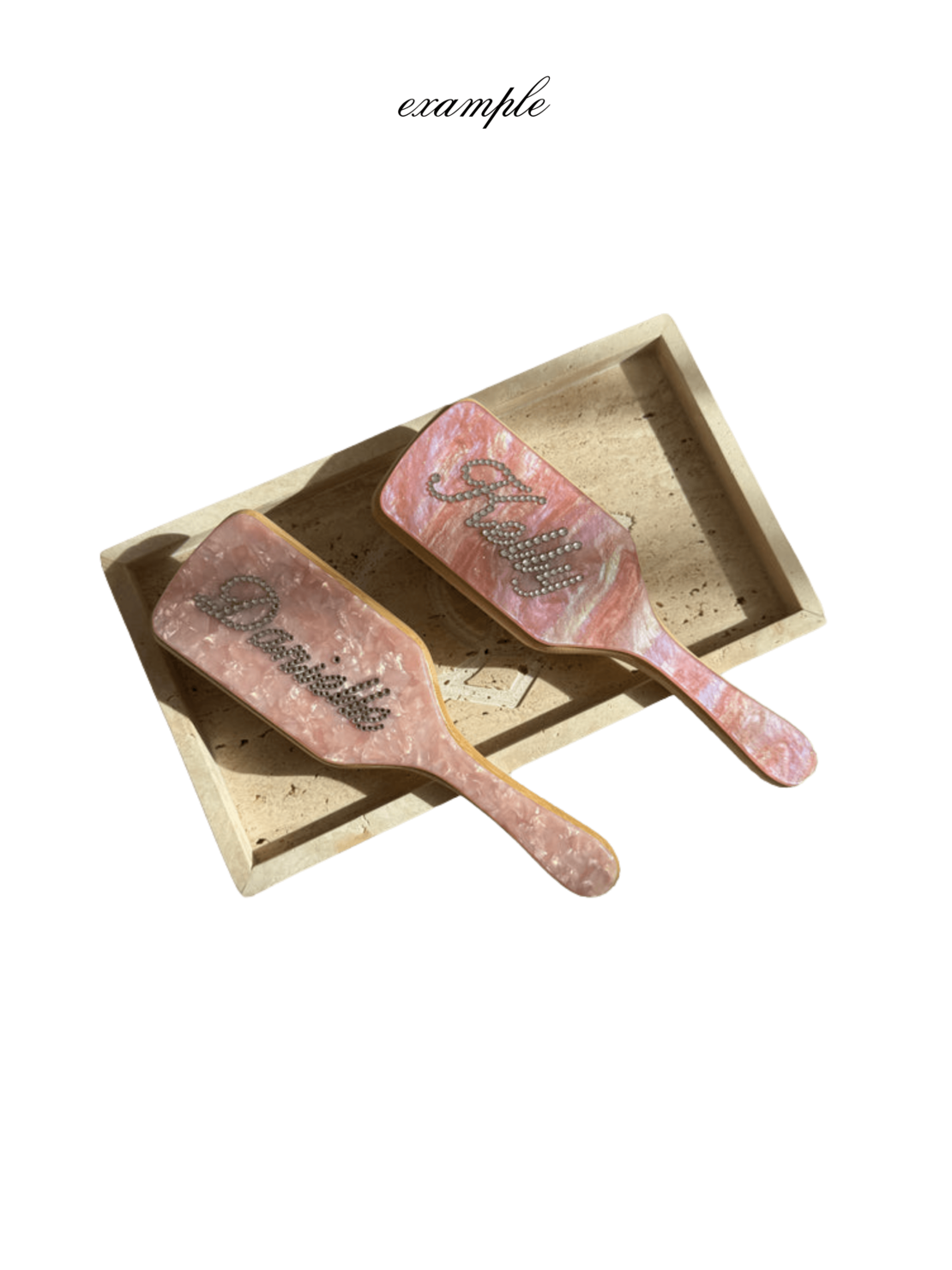 BIG CUSTOM VANITY HAIR BRUSH in AQUAMARINE