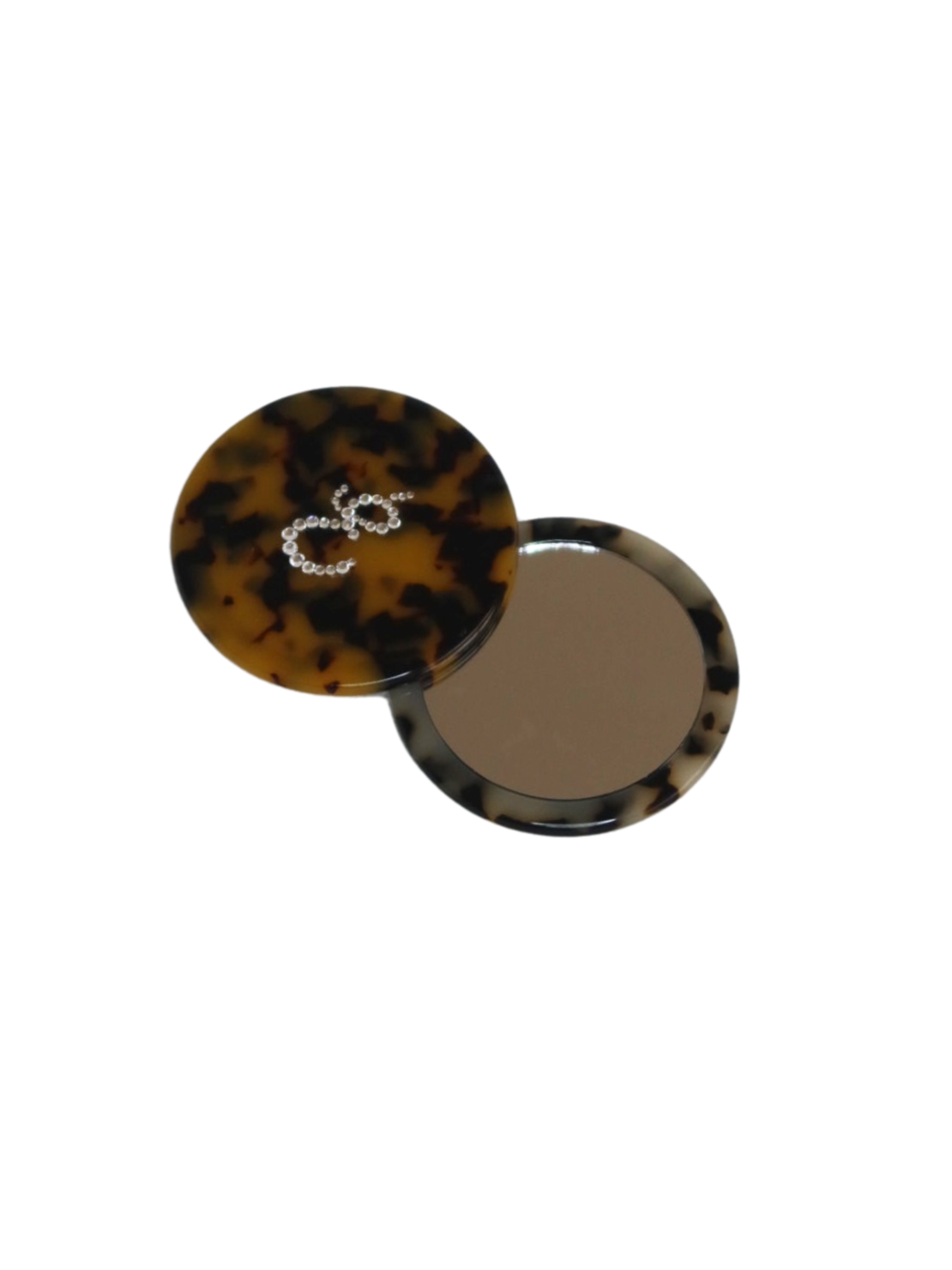 CUSTOM PОCKET MIRROR IN BURNED COCO