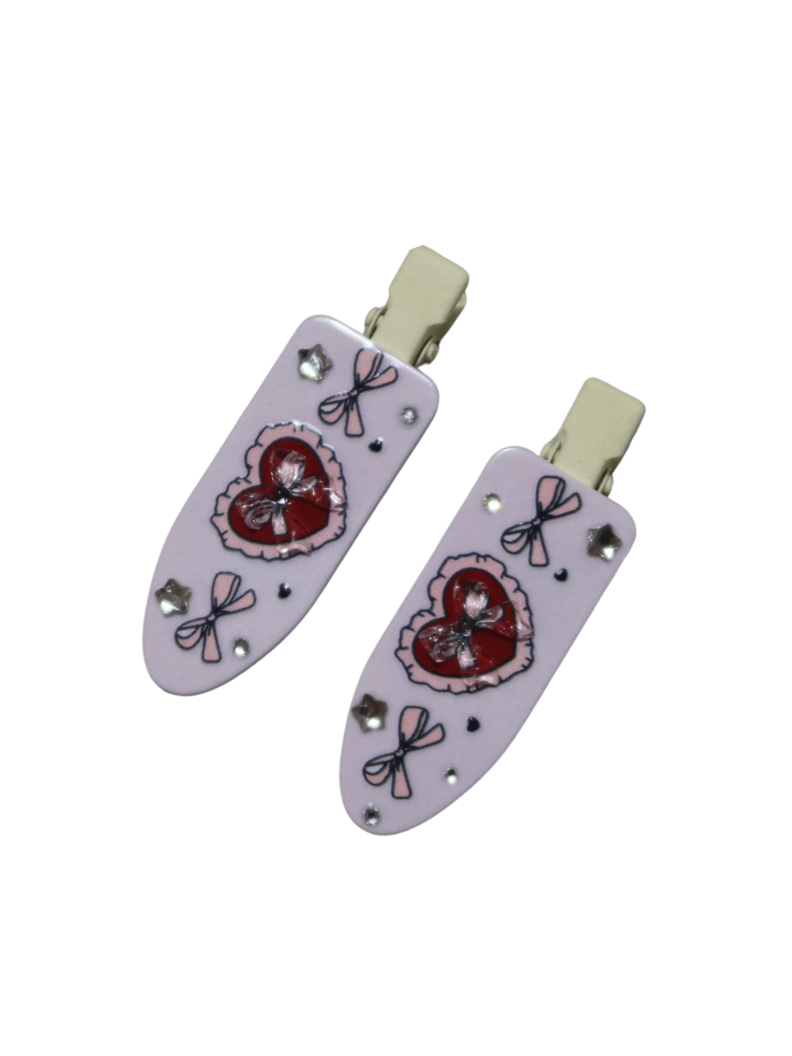 CUSTOM SUGAR HEARTS HAIR PINS