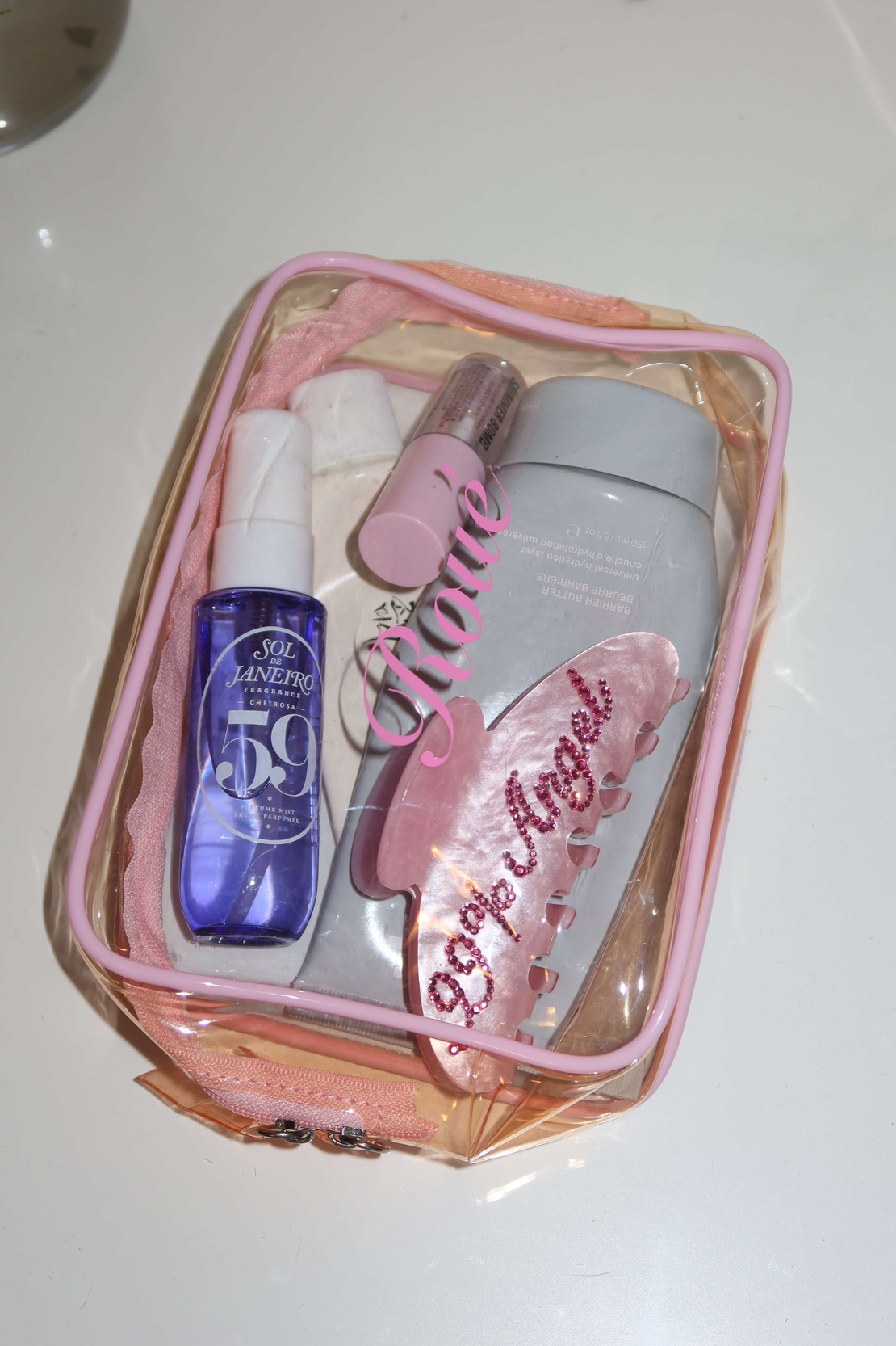 CUSTOM BEACH TOILETRY BAG IN PUNCH
