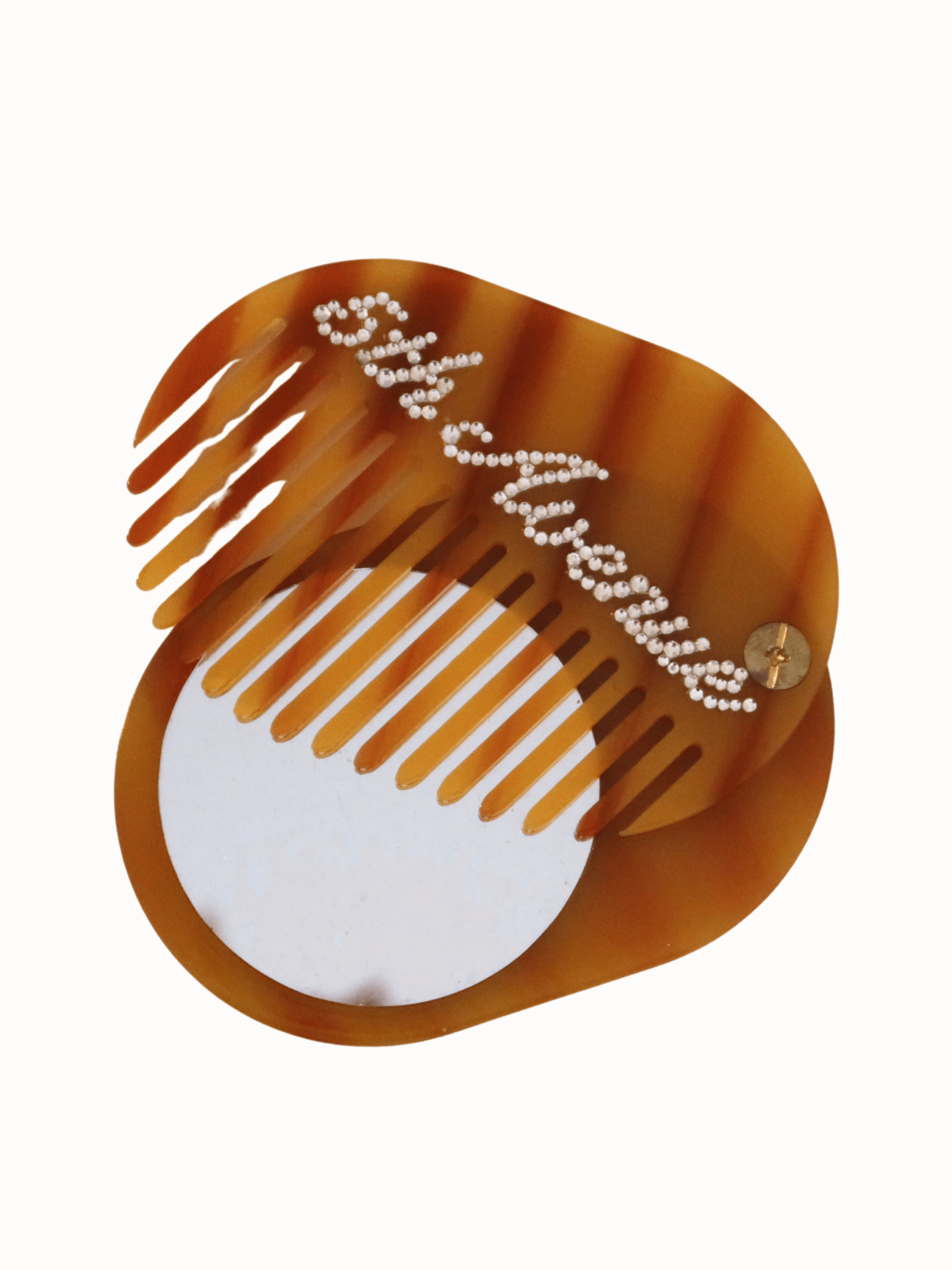 CUSTOM POCKET MIRROR & COMB IN 5th AVENUE