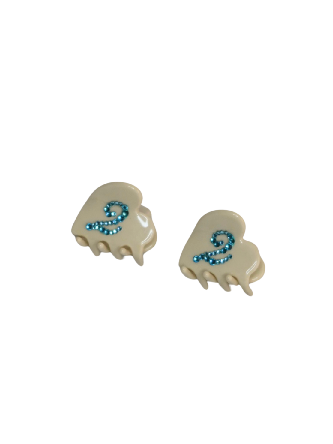 CUSTOM HEART MIDI CLIP SET IN VANILLA PUMP