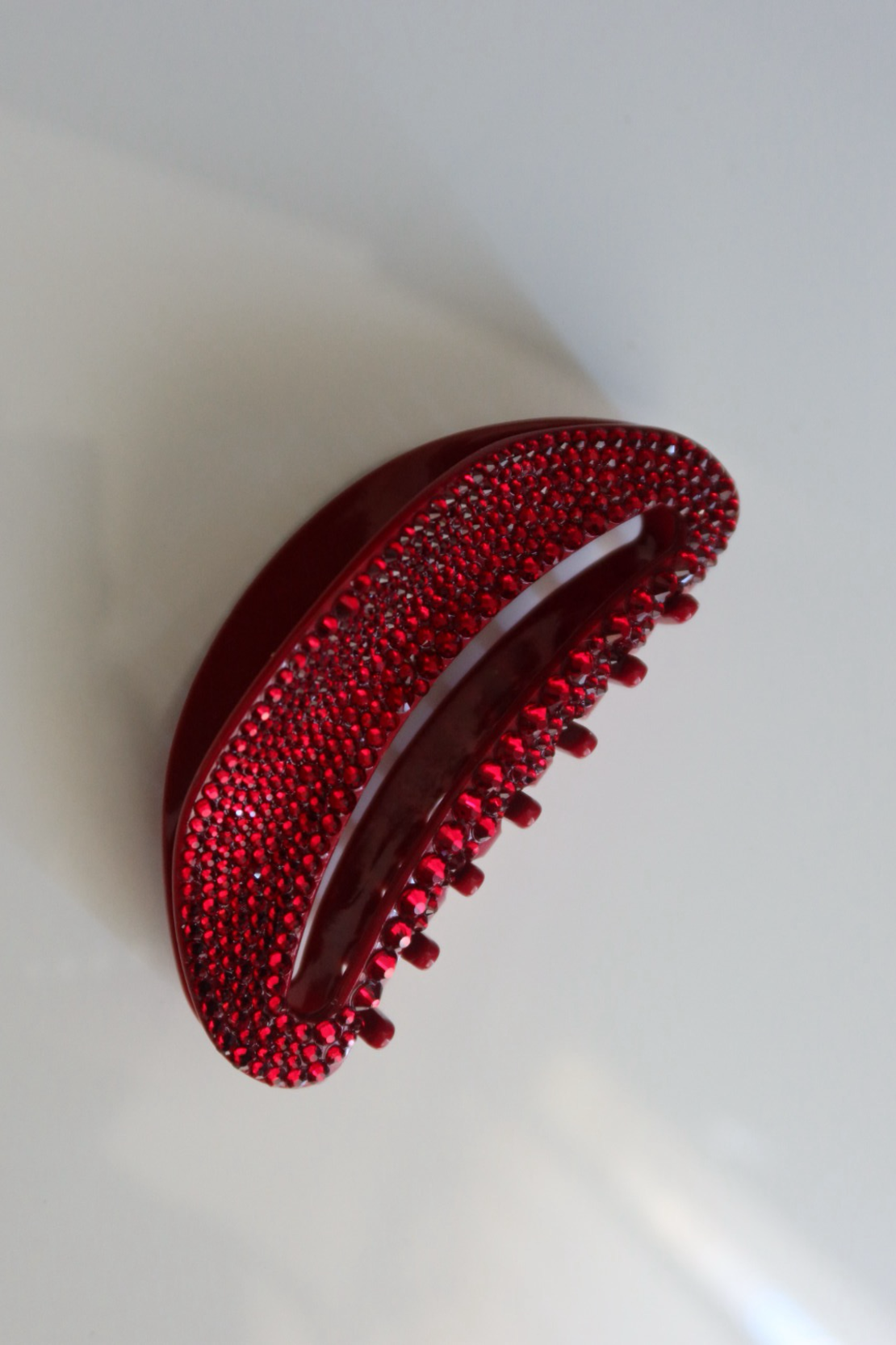 LIMITED CRYSTAL EMBELLISHED RUBY RED CLIP
