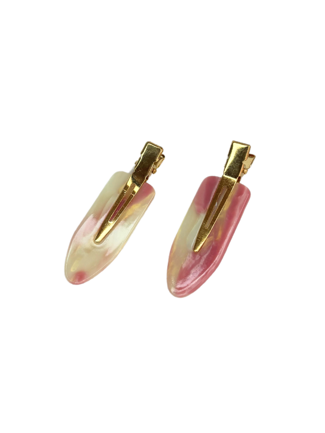 CUSTOM PINK CUSTARD HAIR PINS