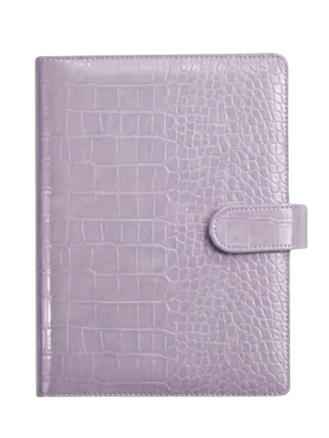 CUSTOM CROCO LEATHER PLANNER IN THE LEXINGTON LAVENDER GELATO