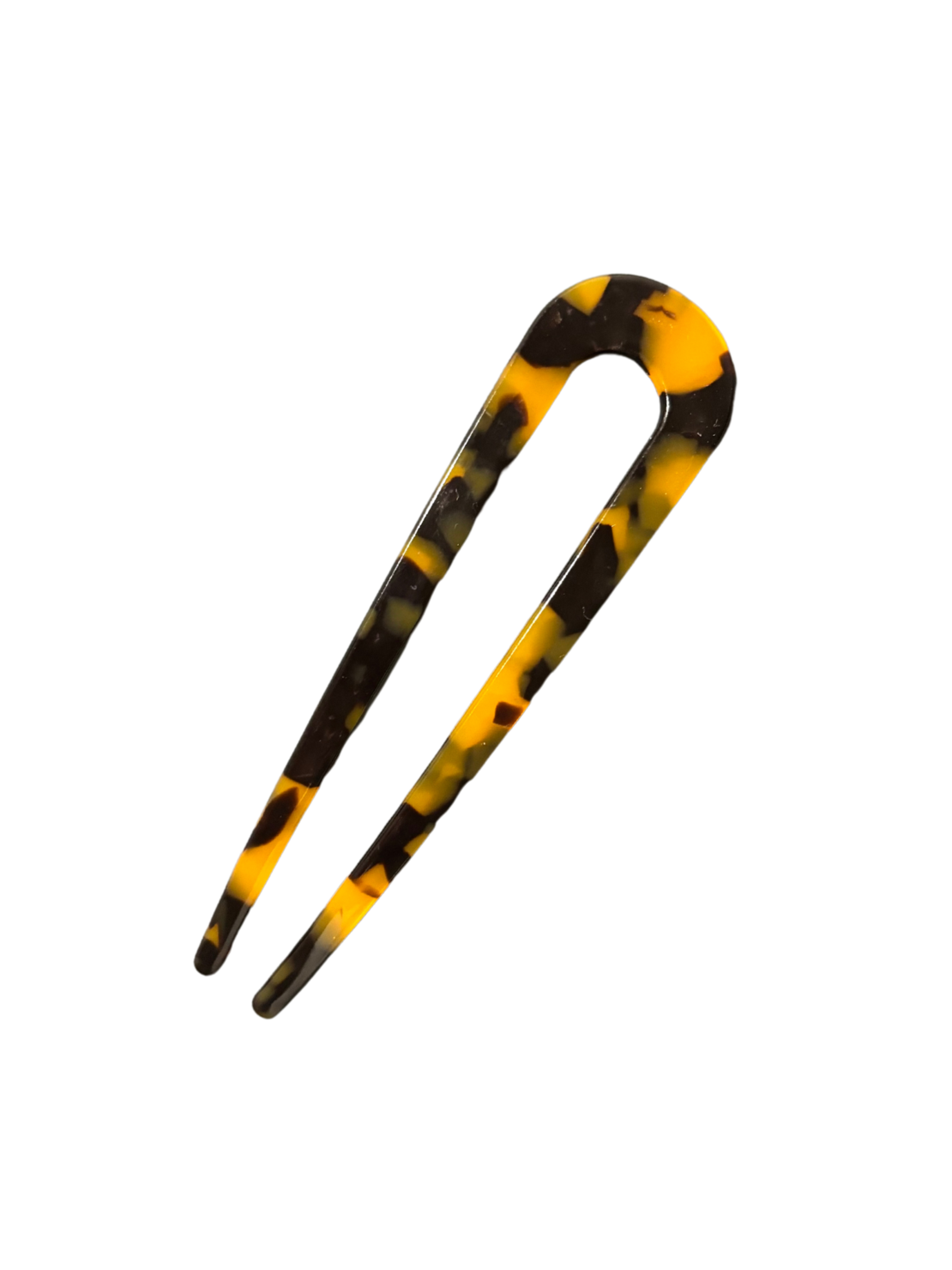 CUSTOM BIG BURNED COCO HAIR PIN