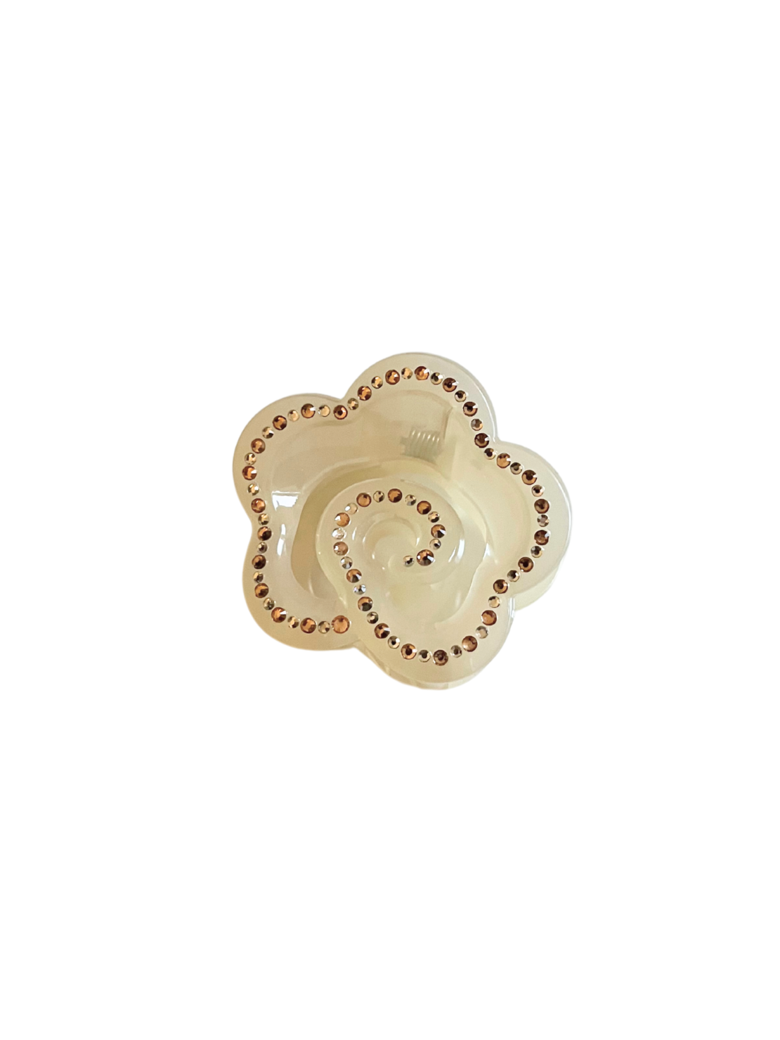 CUSTOM CRÉME ROSE CLIP