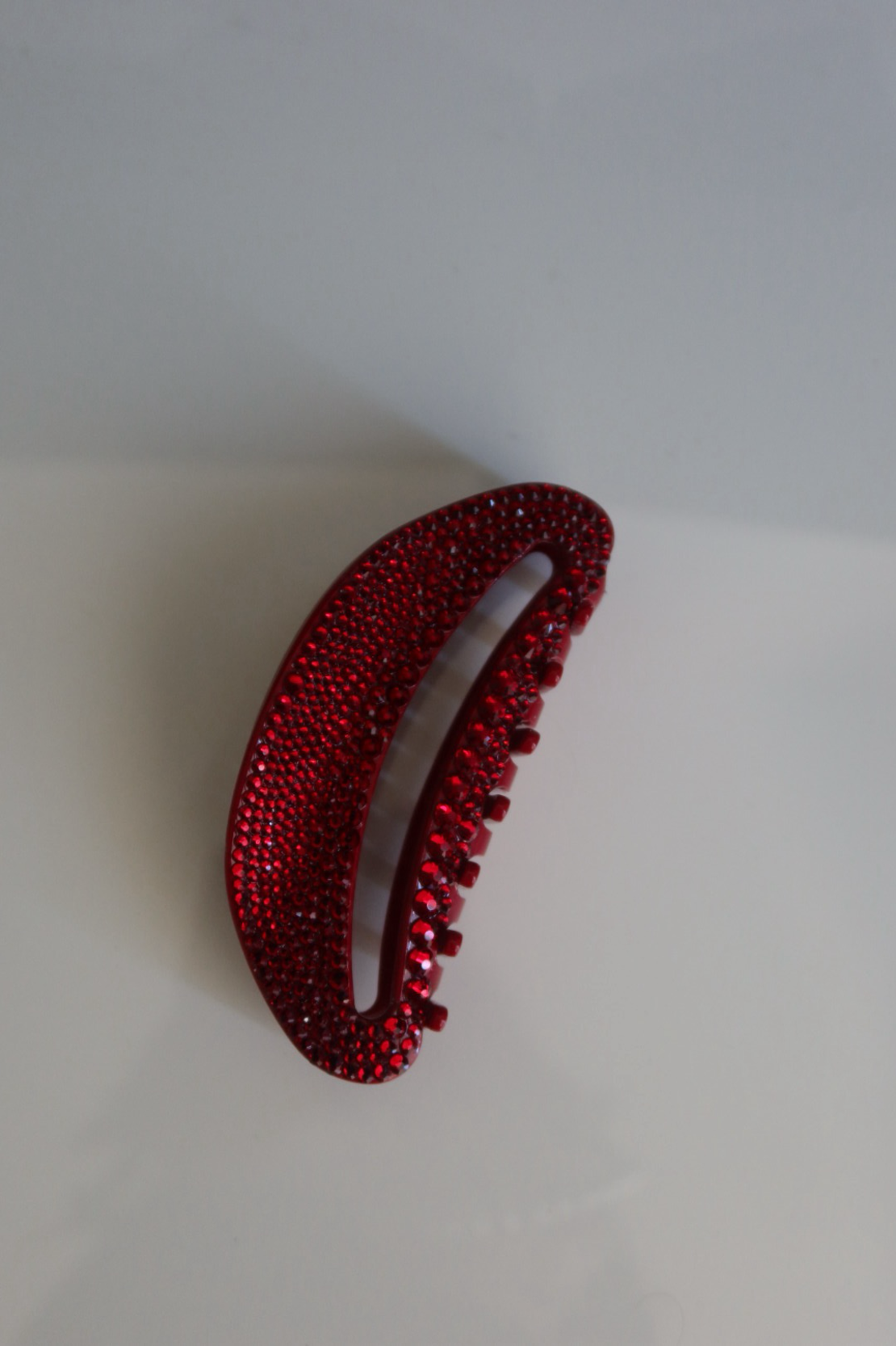 LIMITED CRYSTAL EMBELLISHED RUBY RED CLIP