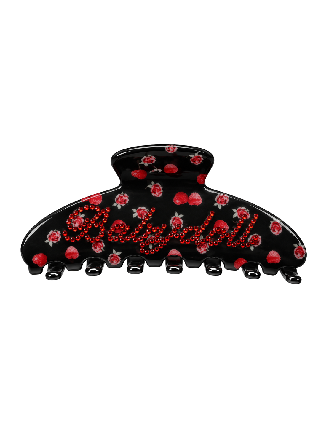 CUSTOM VELVET RASPBERRY LARGE CLIP