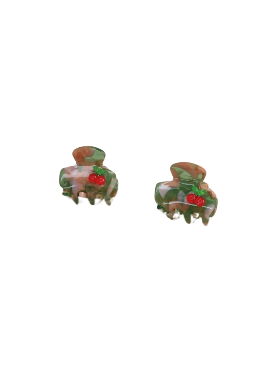 CUSTOM BABE MINI CLIP SET IN CHERRY & MELON